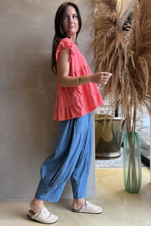 Classic Cotton Smock Tee Watermelon